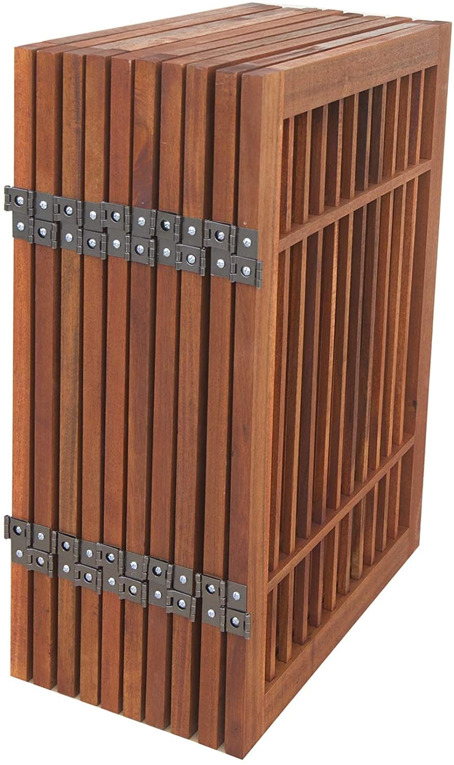 Freestanding Solid Wood Folding Pet & Dog Barrier Gate with Support Feet for Wide Indoor Openings, Hallways & Stairs