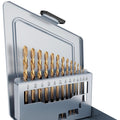 13Pcs(1/16"-1/4") Cobalt Left Hand Drill Bit Set Jobber Length