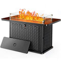 43-Inch Rectangular Propane Fire Pit – 60,000 BTU Output, Premium Gas Fire Pit Table for Outside Patio, 304 Stainless