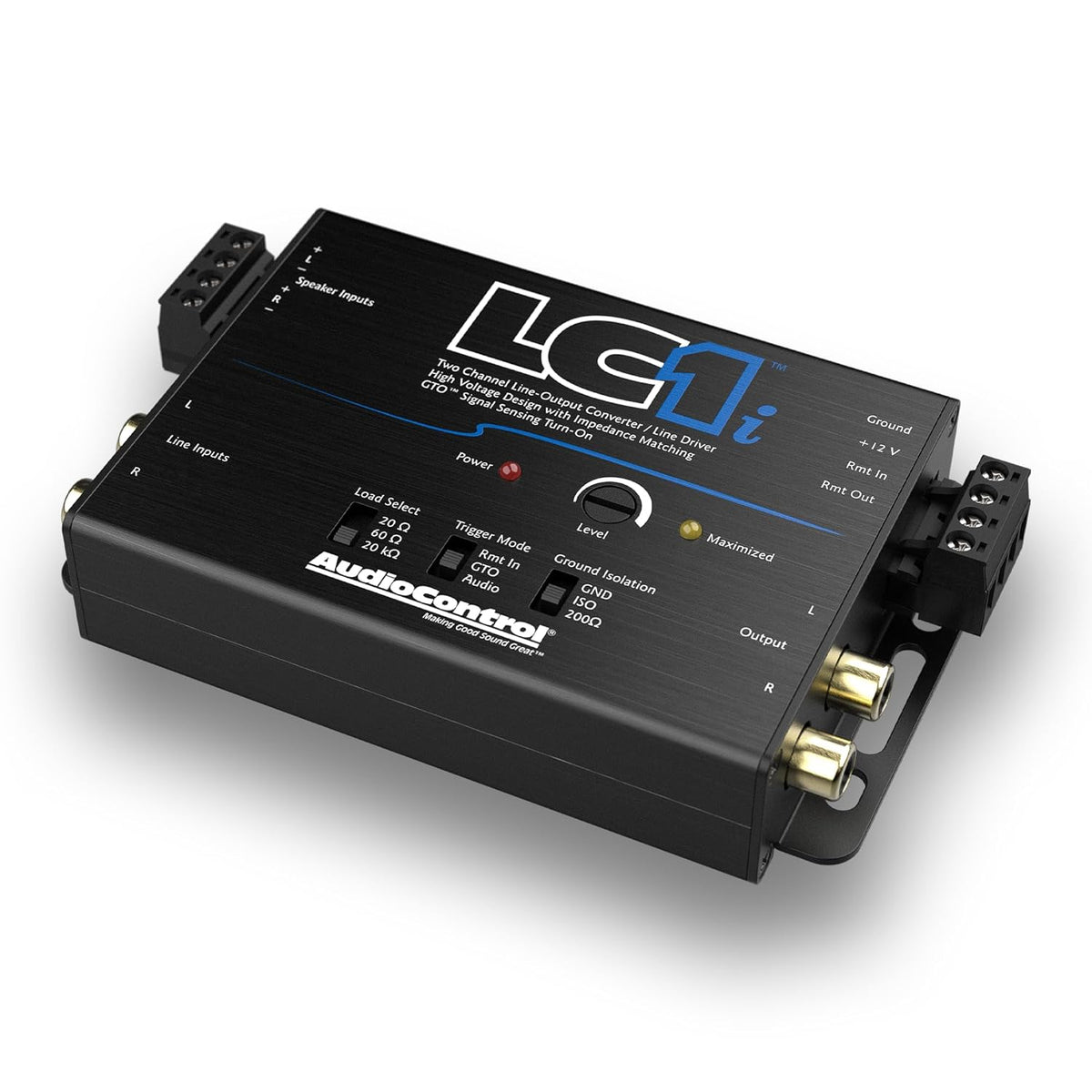 LC1i Active 2-Channel Line Driver & Line Output Converter for Adding Subwoofers or Amplifiers to Factory Car Audio