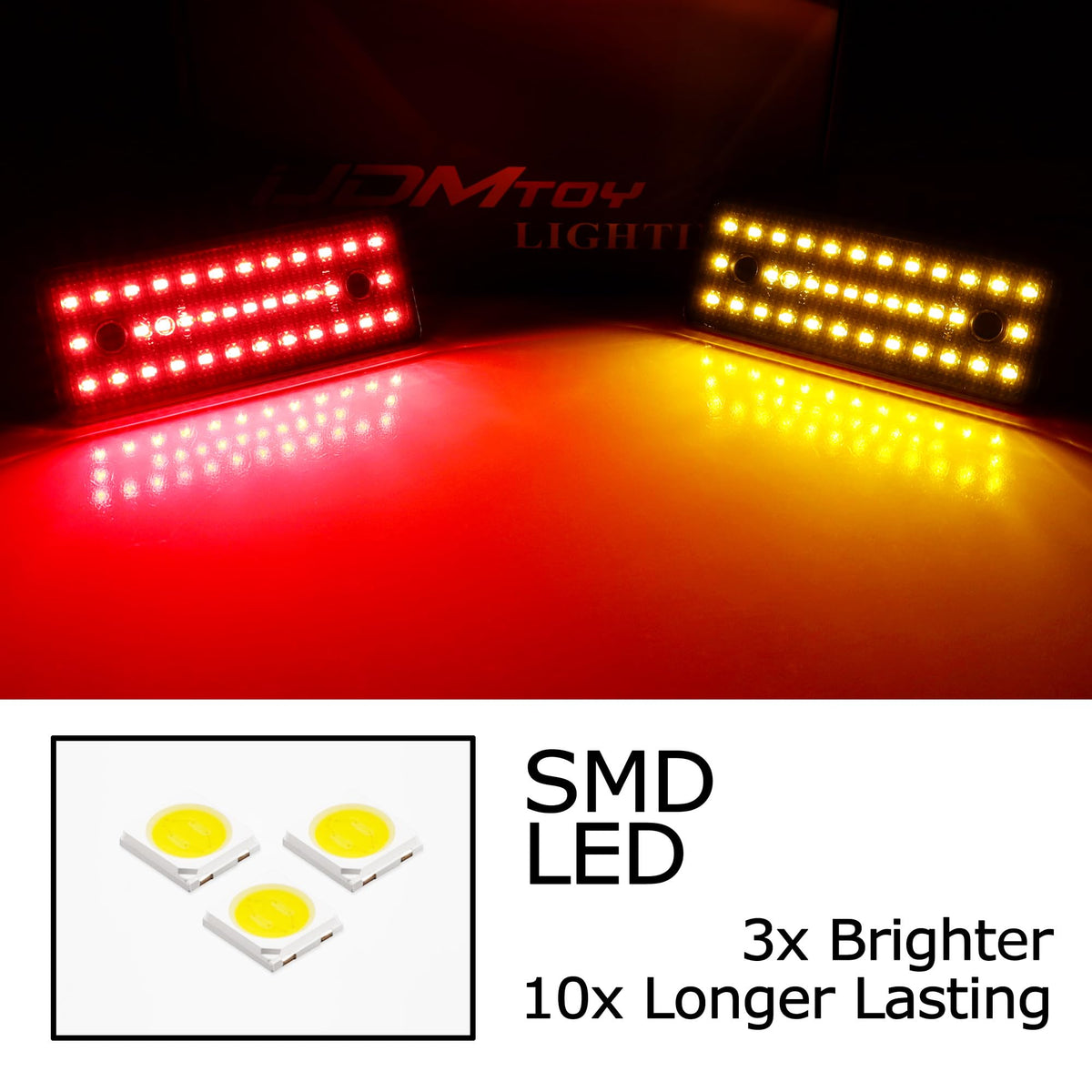 iJDMTOY LED Front/Rear Side Marker Lights For Mercedes 2015-2018 G-Class