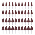 Mixiflor 40 Pack 80 Grit Cone Shape Abrasive Sandpaper Flap Sanding Wheel