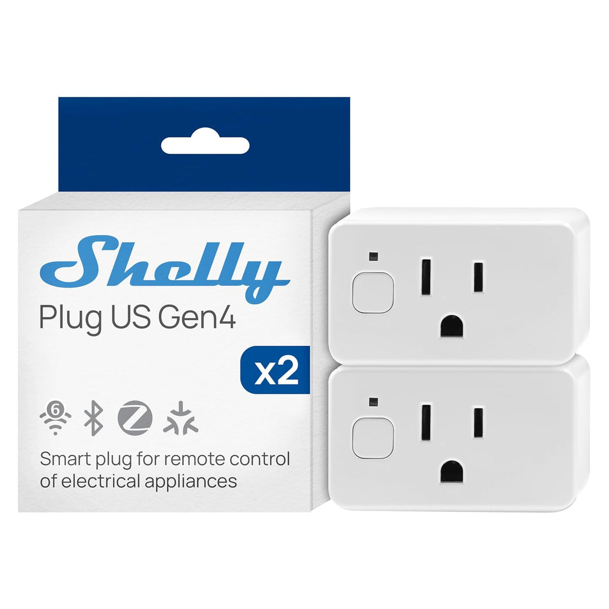 Smart Plug UL, WiFi, Bluetooth, Zigbee, Matter Outlet with Power Metering, Works with HomeKit, Google Home, Alexa