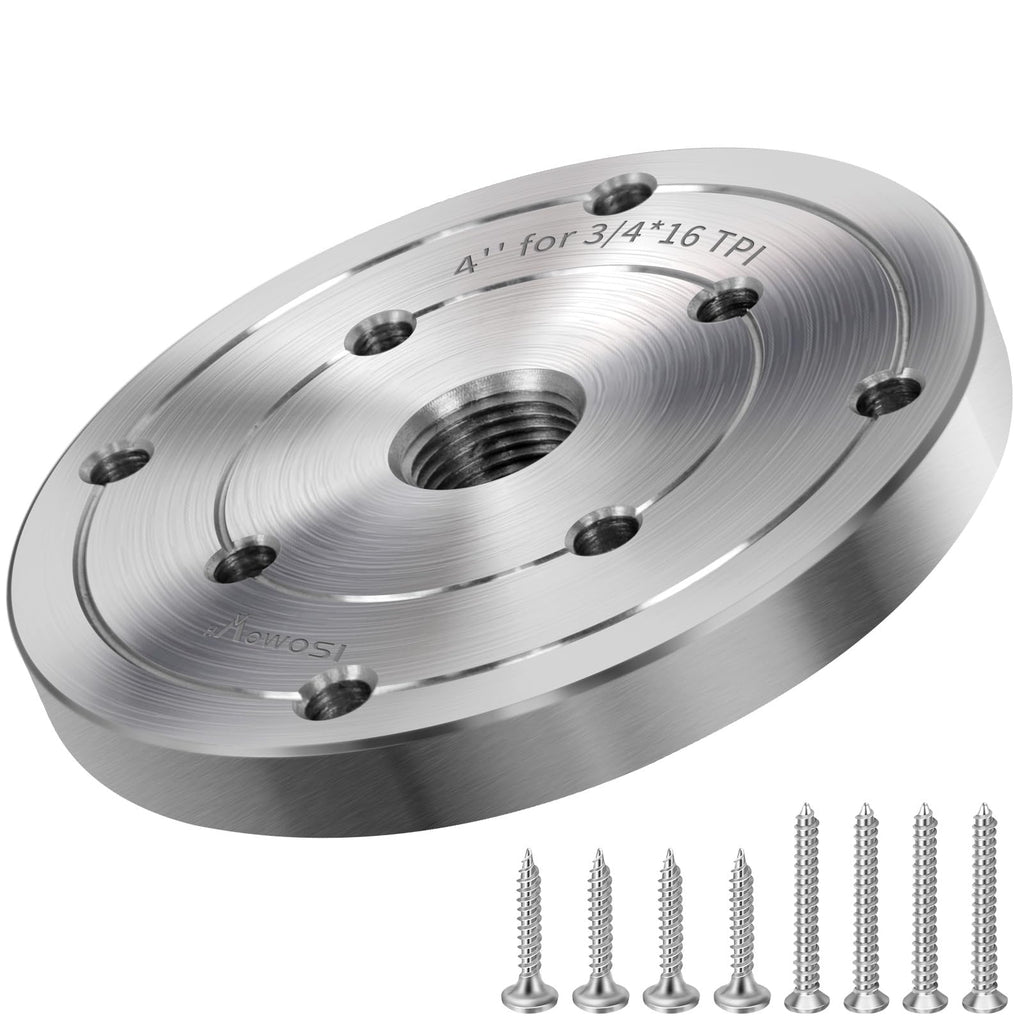 4" Steel Wood Lathe Faceplate,Faceplate for Wood Lathe
