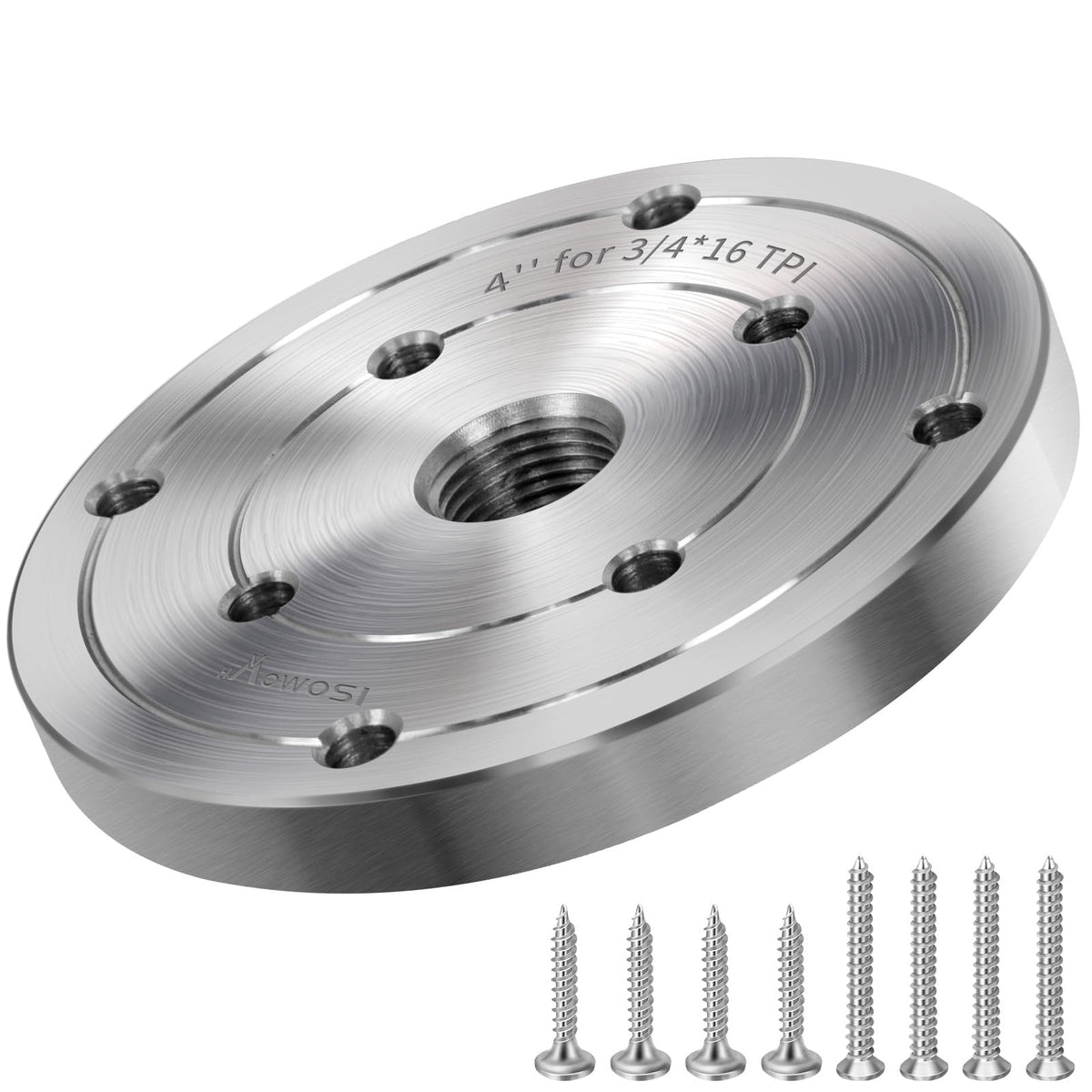 4" Steel Wood Lathe Faceplate,Faceplate for Wood Lathe