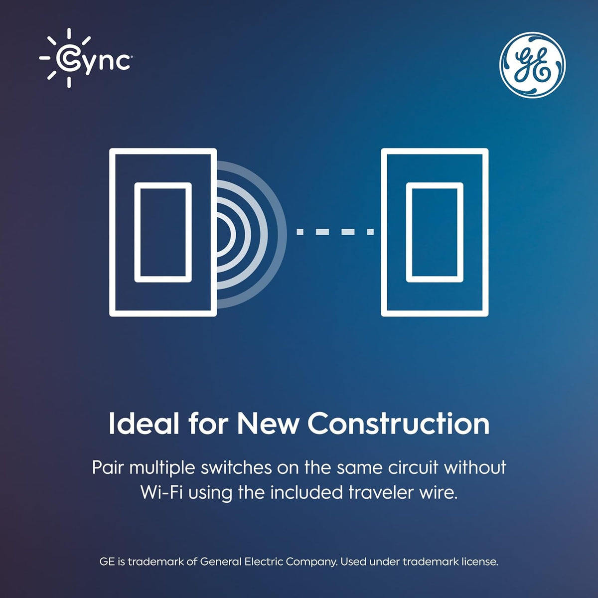 GE Cync Paddle Dimmer Smart Switch, Highly Customizable Dimmer Switch