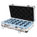 Kraciva ER25 Collet Set, 18 Piece 0.0003" TIR Precision Spring Collets