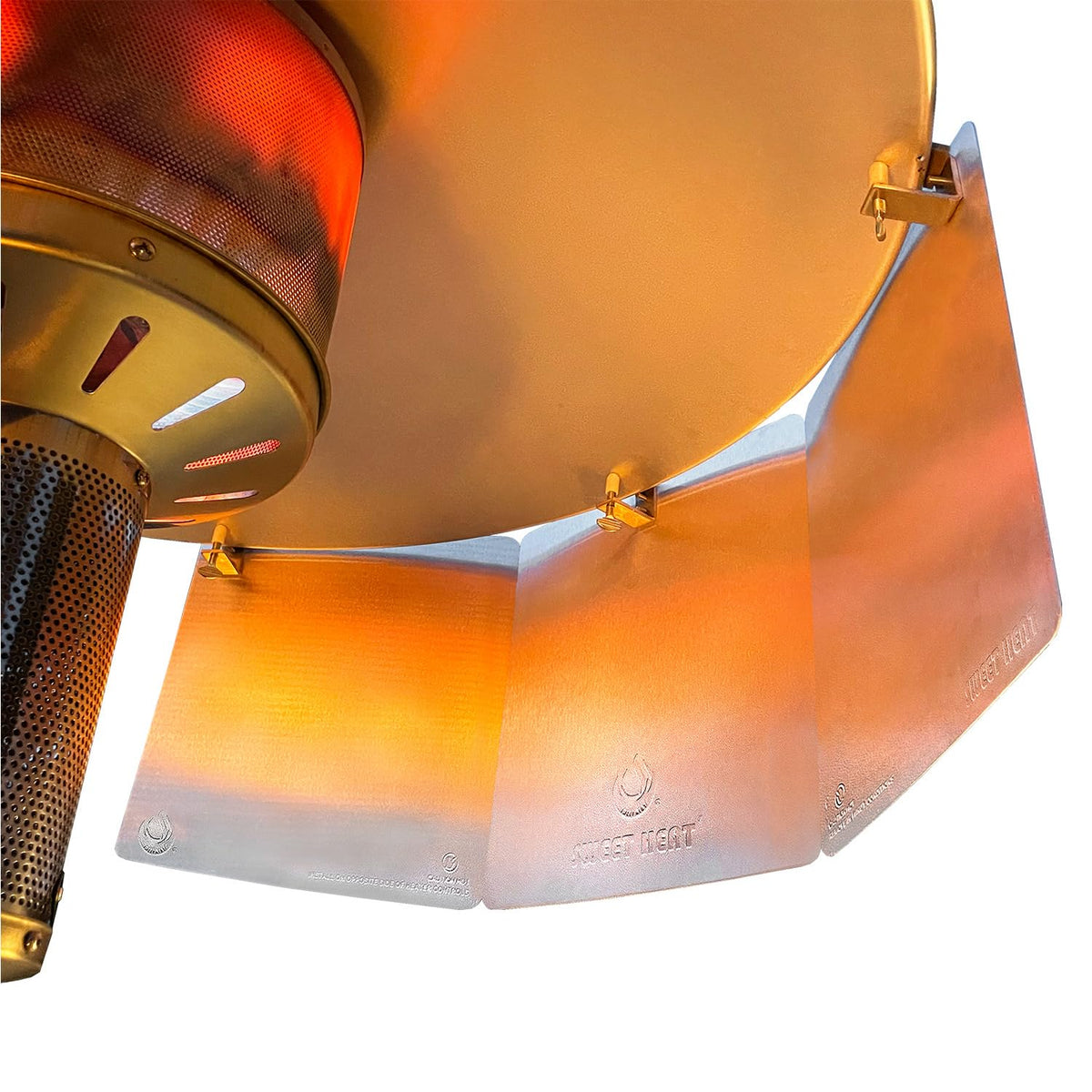 Patio Heater Reflector Shield, Heat Focusing Reflector, Outdoor Heater Reflector Shield for Patio Heater, Energy