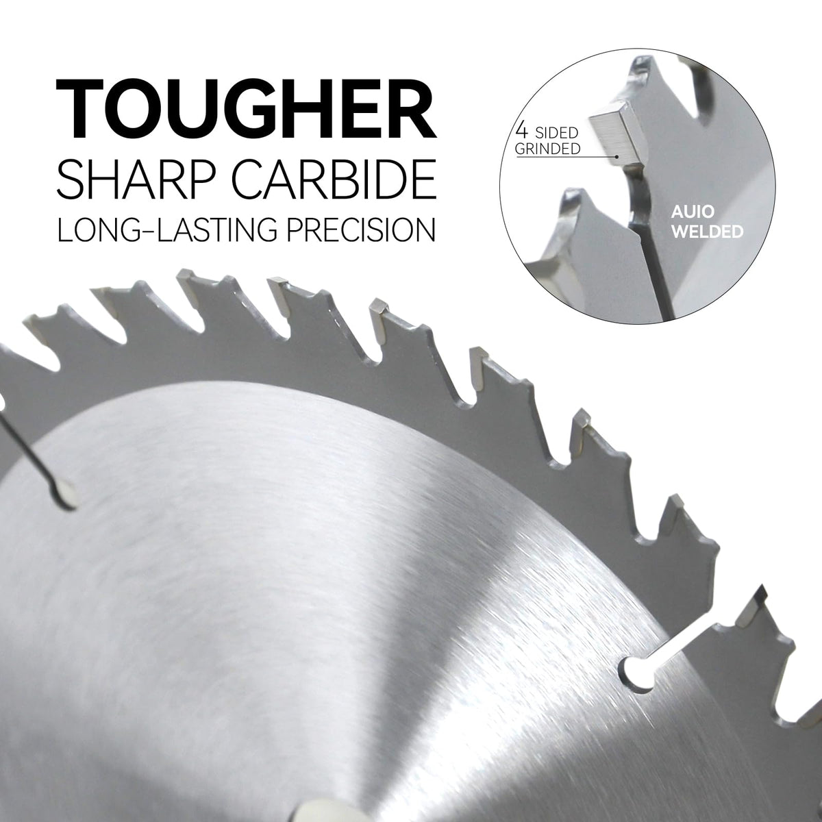 Luckyway 5 1/2 Inch Circular Saw Blade 36T Fine Finish, 10mm Arbor, 2-Pack