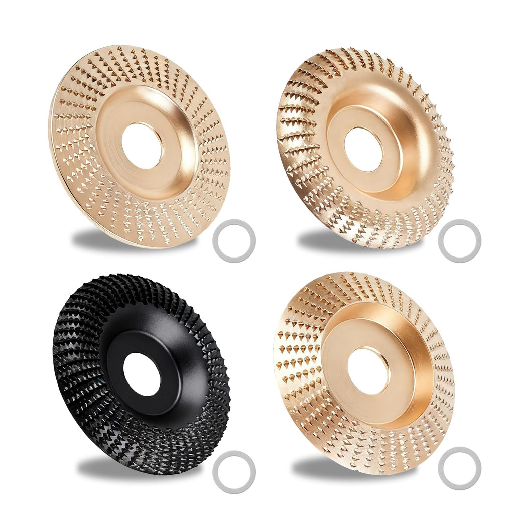 4PCs Angle Grinder Wood Carving Grinding Disc Set