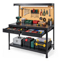 Work Benches for Garage, 3-Tier, A3 Steel