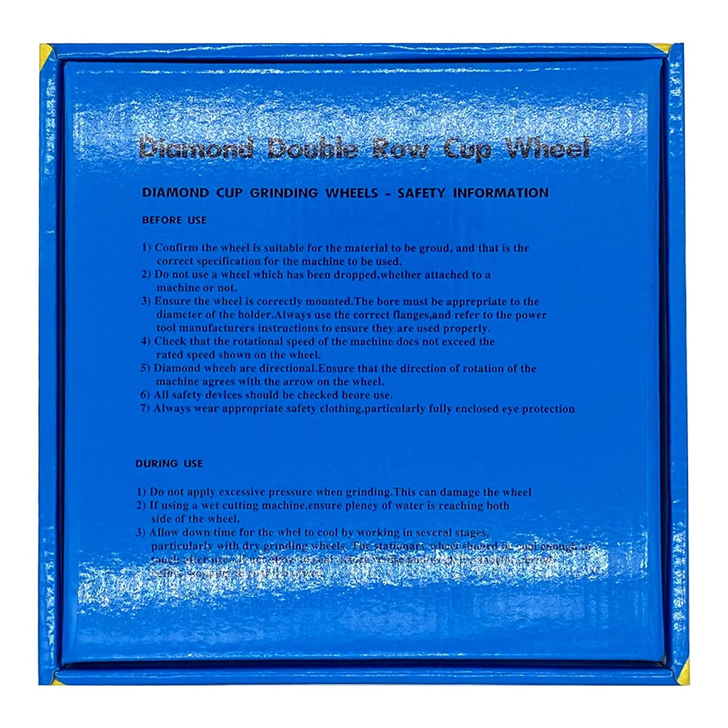 APLUS 9-Inch Diamond Cup Grinding Wheel, Double Row Diamond Grinder Disc for Concrete, Granite, Stone, Marble etc