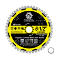 6-1/2 Inch Metal Cutting Circular Saw Blade - FOCSTOL Tungsten Carbide Tipped Saw Blade 48T for Iron Ferrous Metals Steel Pipe Arbor 4/5 Inch x 5/8 Inch