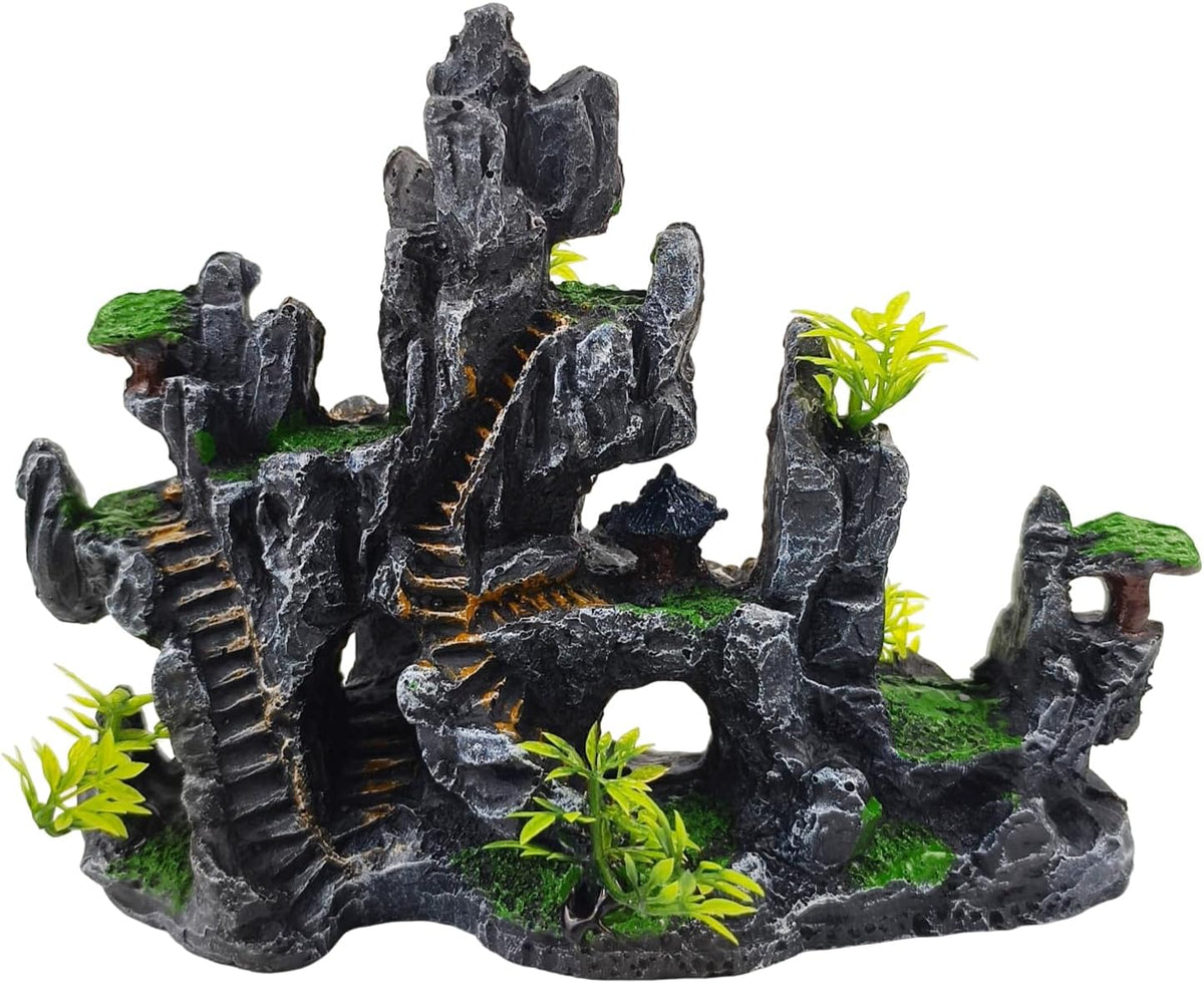 Aquarium Ornaments View Mountain