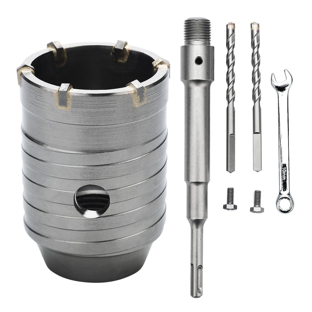 GRIXLEN 2-1/16 inch / 52mm Concrete Hole Saw with SDS Plus Shank Rod
