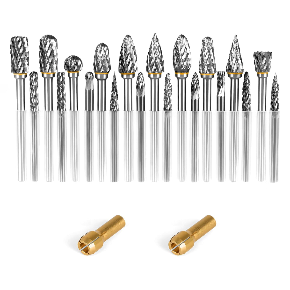 20Pcs Carbide Burr Set with 1/8" Shank