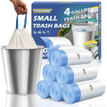 Small Trash Bags 4 Gallon Drawstring,1.1 Mil,Unscented,120 Count