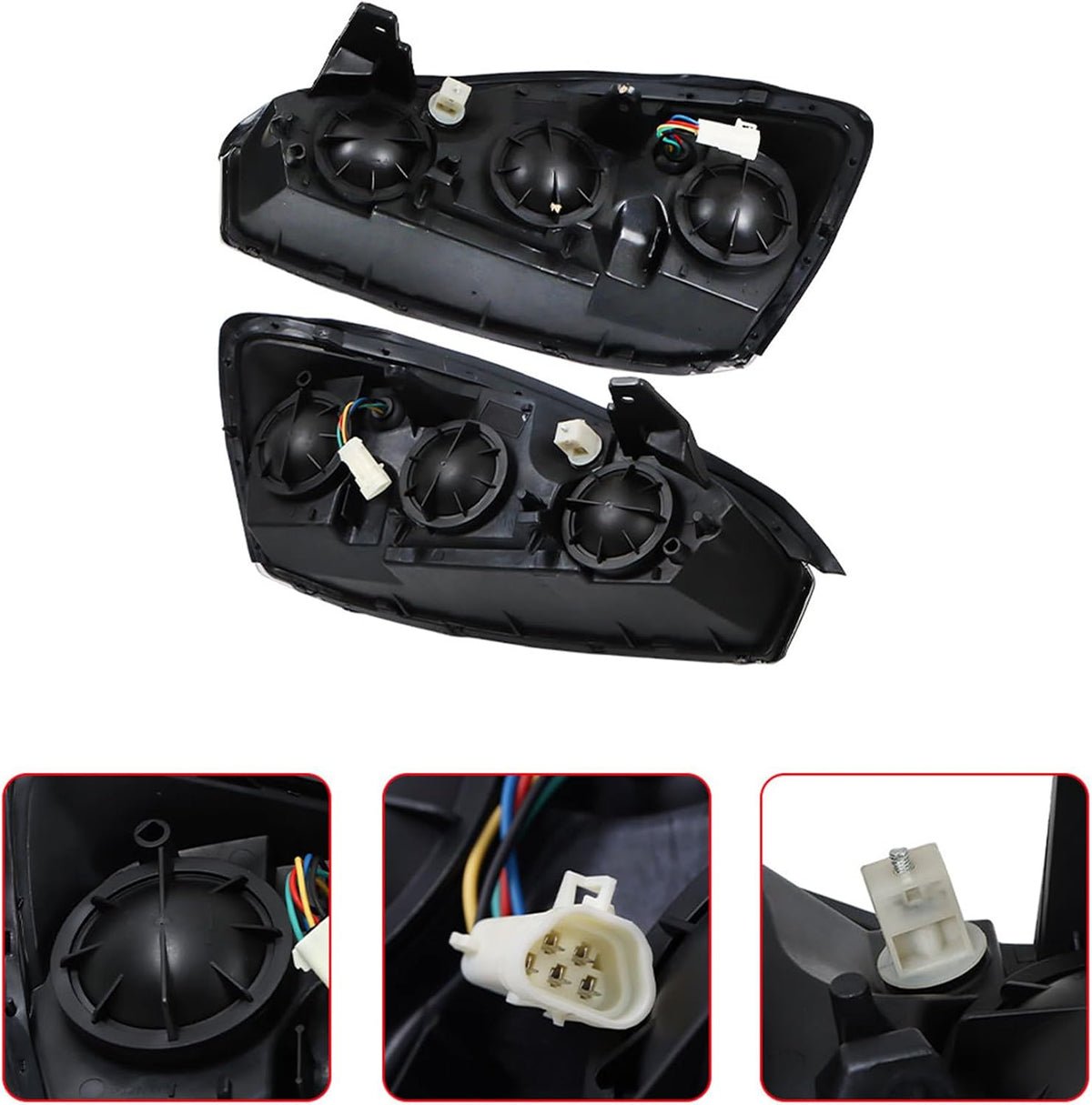 WFLNHB Headlights Assembly Replacement for Malibu SS 2004-2008 Pair
