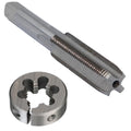 Drill America POUTRM22X1.5 m22 X 1.5 Tap and Die Kit, HSS Plug Tap and 2" OD HSS Round Die
