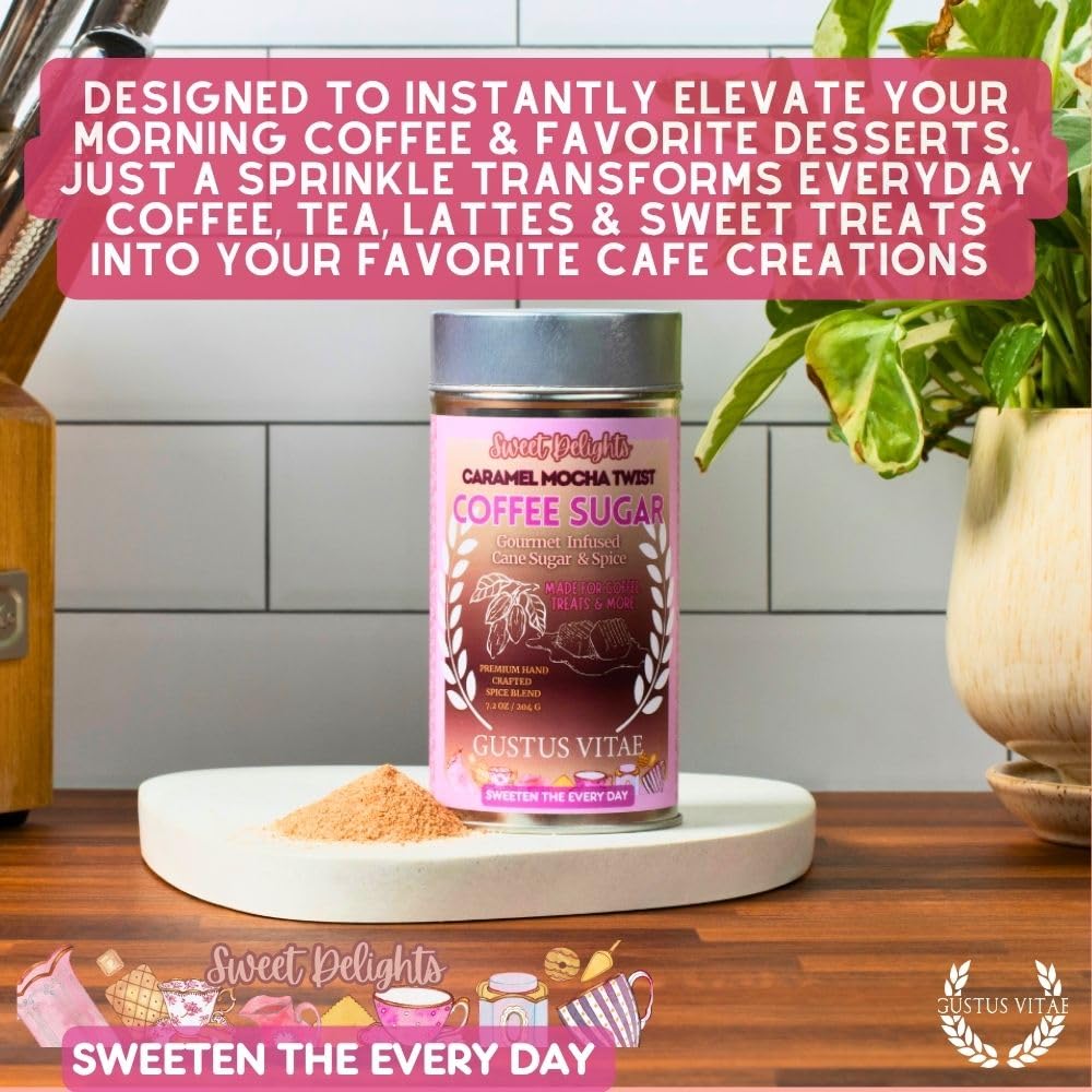 Caramel Mocha Twist Coffee Sugar | Gourmet Natural Sugar