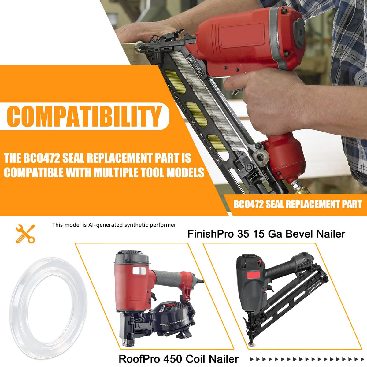 BC0472 Seal Compatible with Senco FinishPro 35 & RoofPro 450