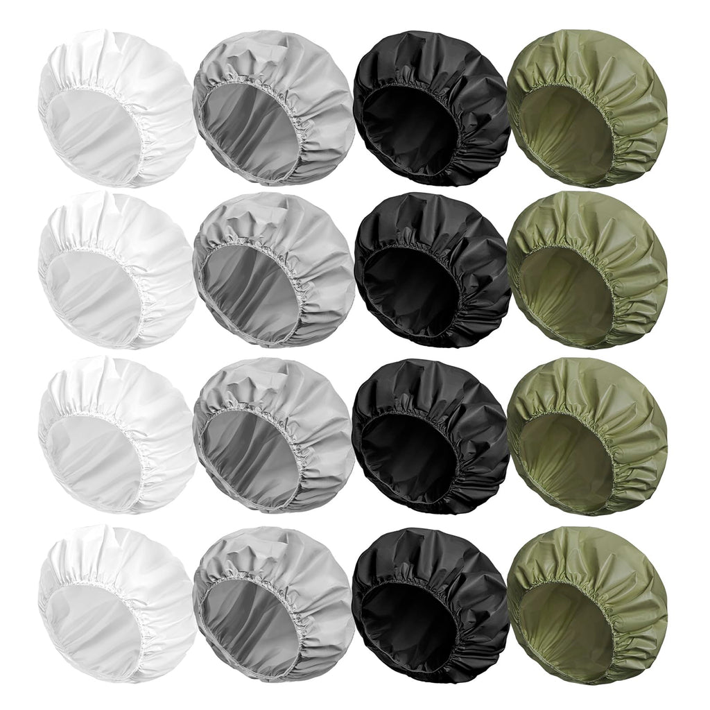 16 PCS Shower Cap, Bath Cap for Women Reusable Waterproof