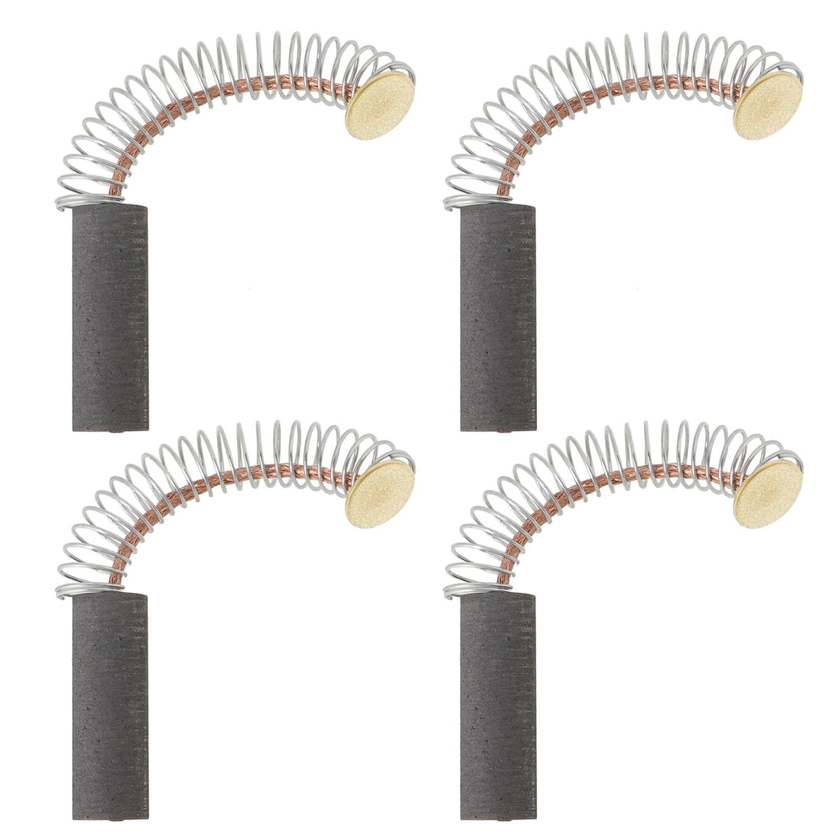 The Lord of the Tools 4PCS Round Motor Carbon Brush 22.15mm x 7.62mm Spring Length 44mm for Rotary Hammer Drill Circular Saw Cut Off Saw and Angle Grinder