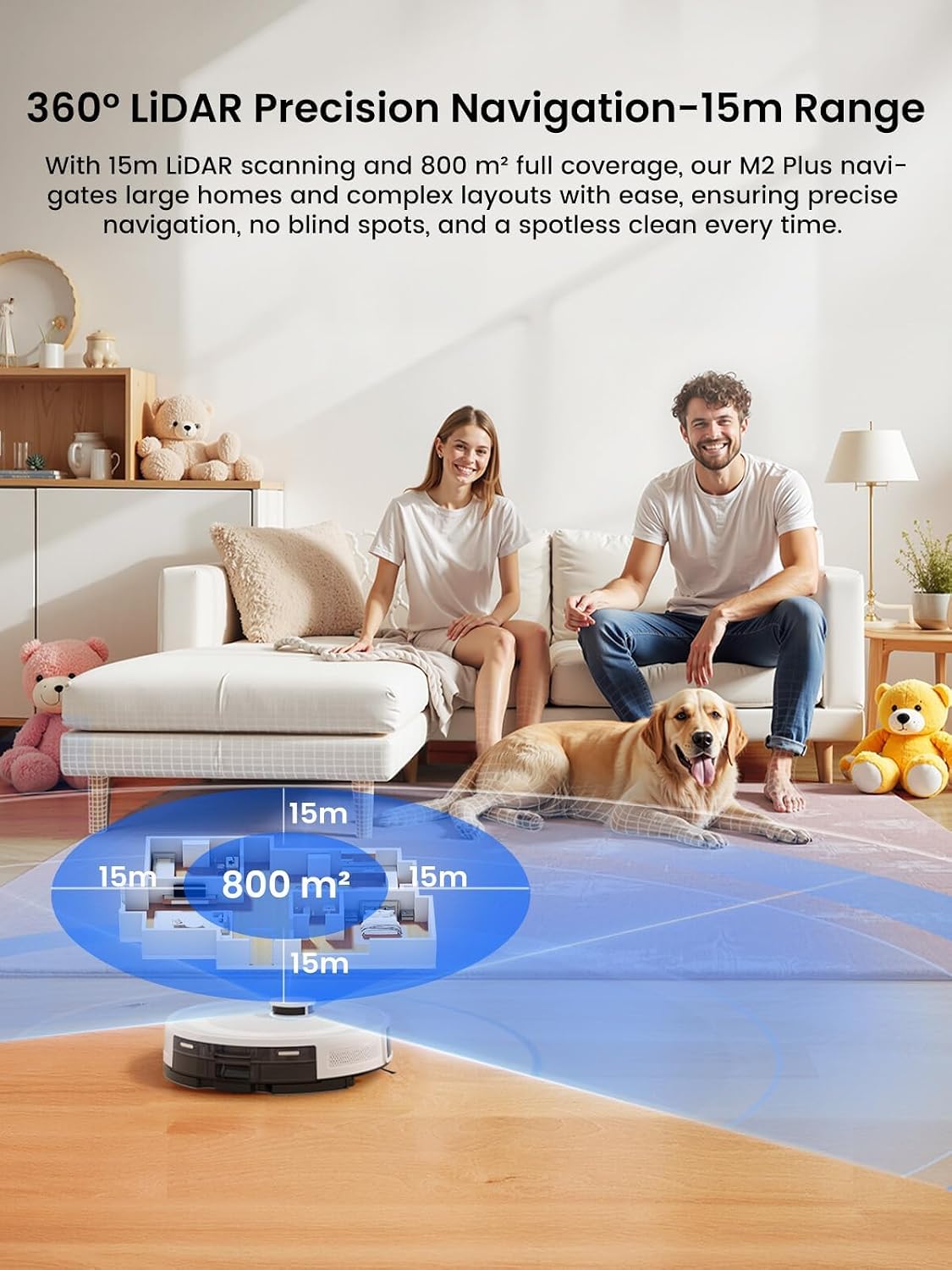Robot Vacuum and Mop,75-Day Self-Emptying,6000Pa Powerful Suction,Customized Cleaning,Home Mapping, 140 Min Runtime
