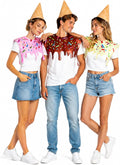 3 SETS Ice Cream Cone Costume Set for Adult