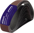 15 Pcs 2 x 48 Inch Assorted Aluminum Oxide Sanding Belt - 80/120/150/240/400 Grit