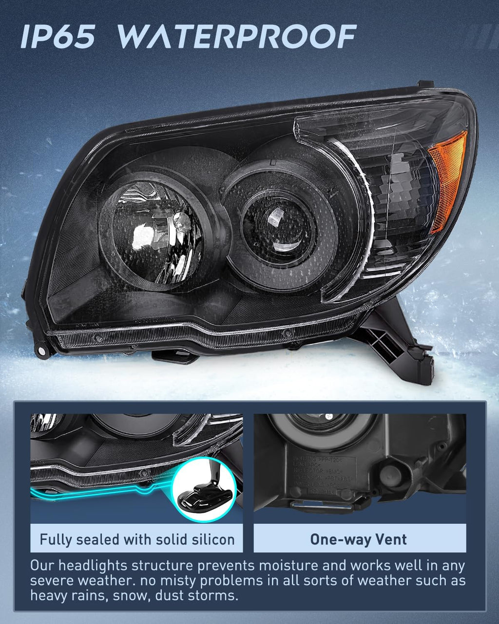 Nilight Headlights Assembly for Toyota 4Runner 2006 2007 2008 2009