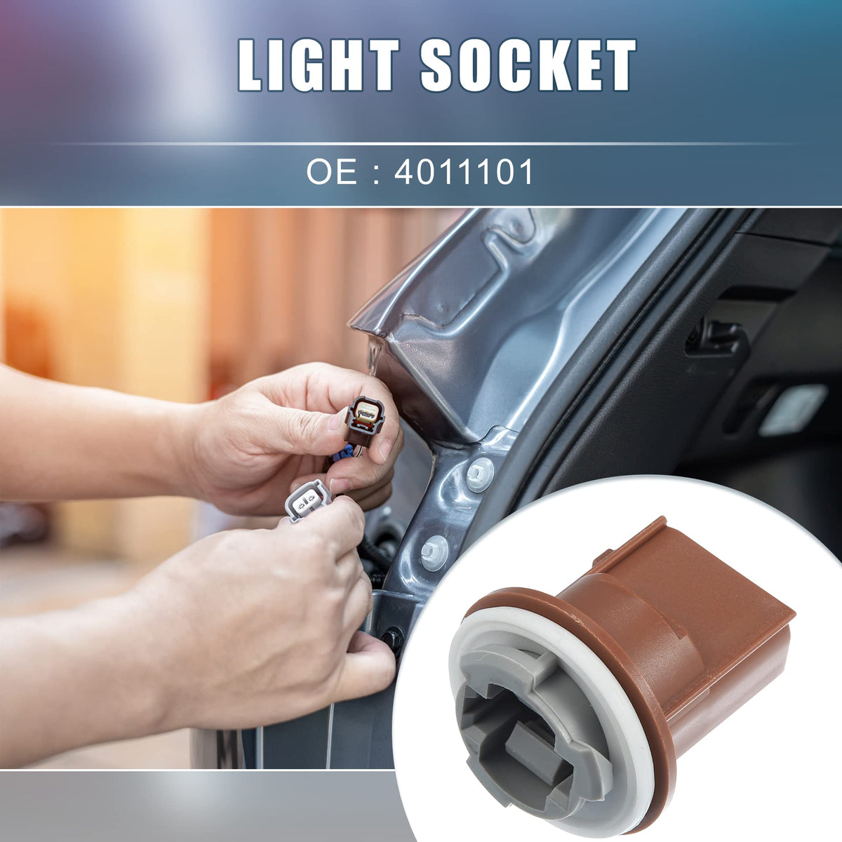 A ABSOPRO 4011101 Brake Light Bulb Socket Holder for Polaris SPORTSMAN 500