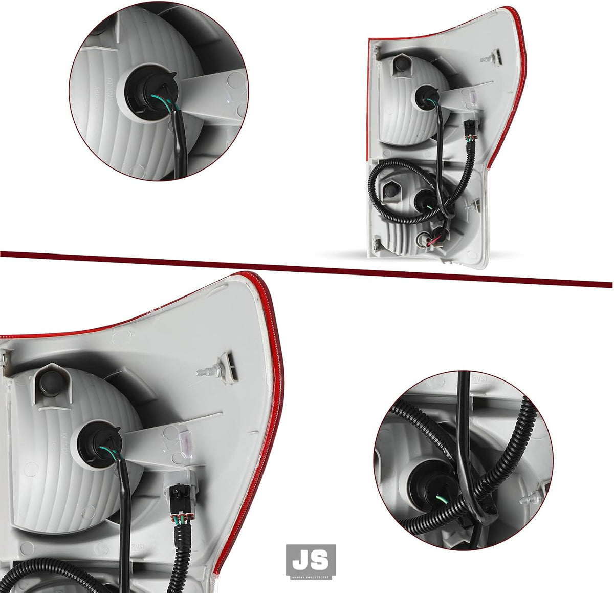 JSBOYAT Tail Light Assembly Fit for 2007-2009 Toyota Tundra