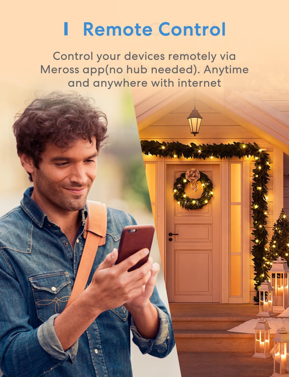 Outdoor Smart Plug Compatible with HomeKit, Alexa and SmartThings | Work with Google and Siri, Waterproof Outdoor