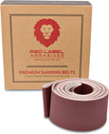 Red Label Abrasives 2 X 72 Inch 400 Grit Flexible Aluminum Oxide Multipurpose Sanding Belts for Woodworking, Leather, Rubber, Plastic, & Light Metal Working - Belt Sand Paper 6 Pack