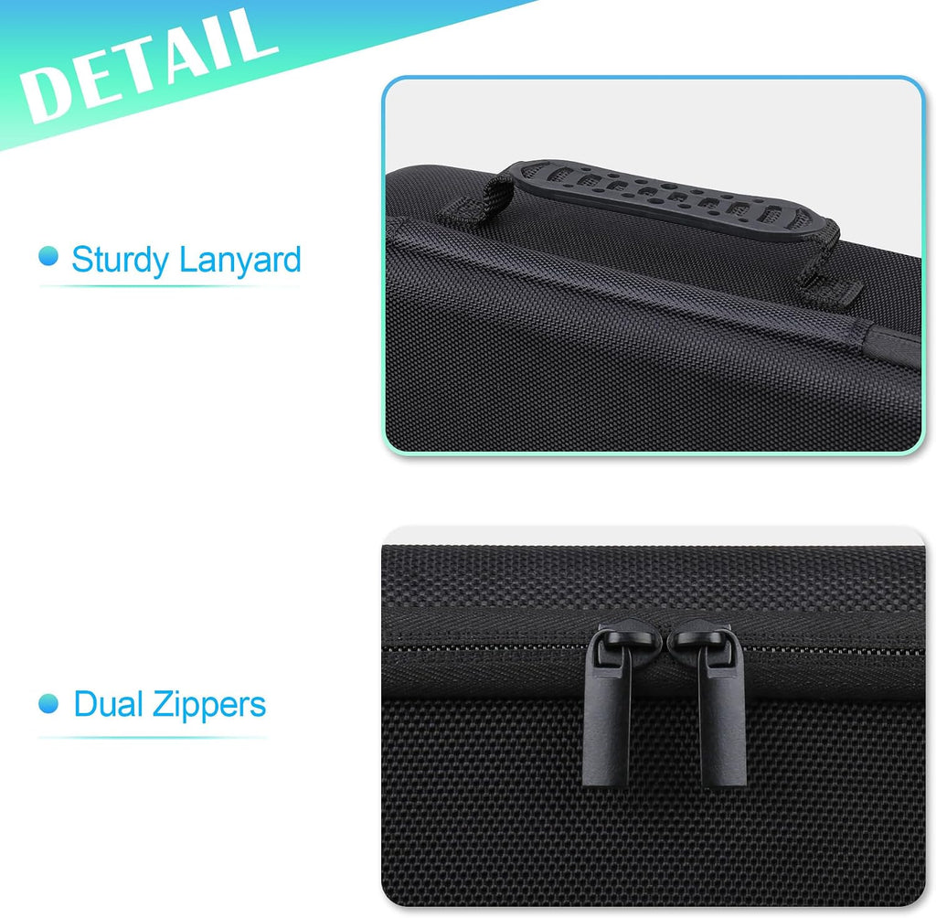 BOVKE Hard Case for Smart Digital Nebulizer for Breathing Problems, Black
