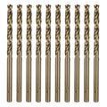 HARFINGTON 10pcs Cobalt Jobber Drill Bits 4.2mm / 0.165" M35 High Speed Steel HSS Twist Drilling Bit Tool for Stainless Steel Copper Wood Plastic and Other Hard Materials
