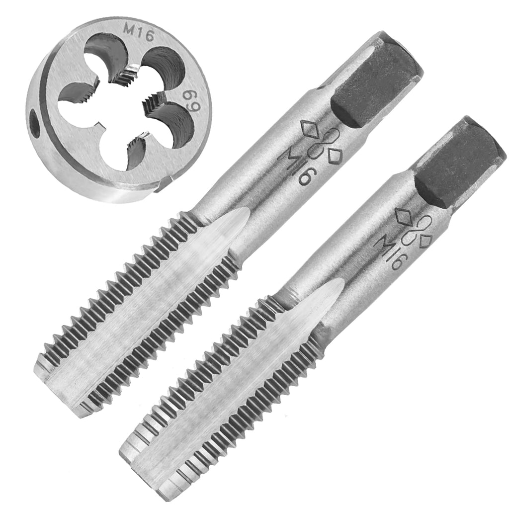Aceteel M16X2 Hand Tap and Round Die Set Right Hand
