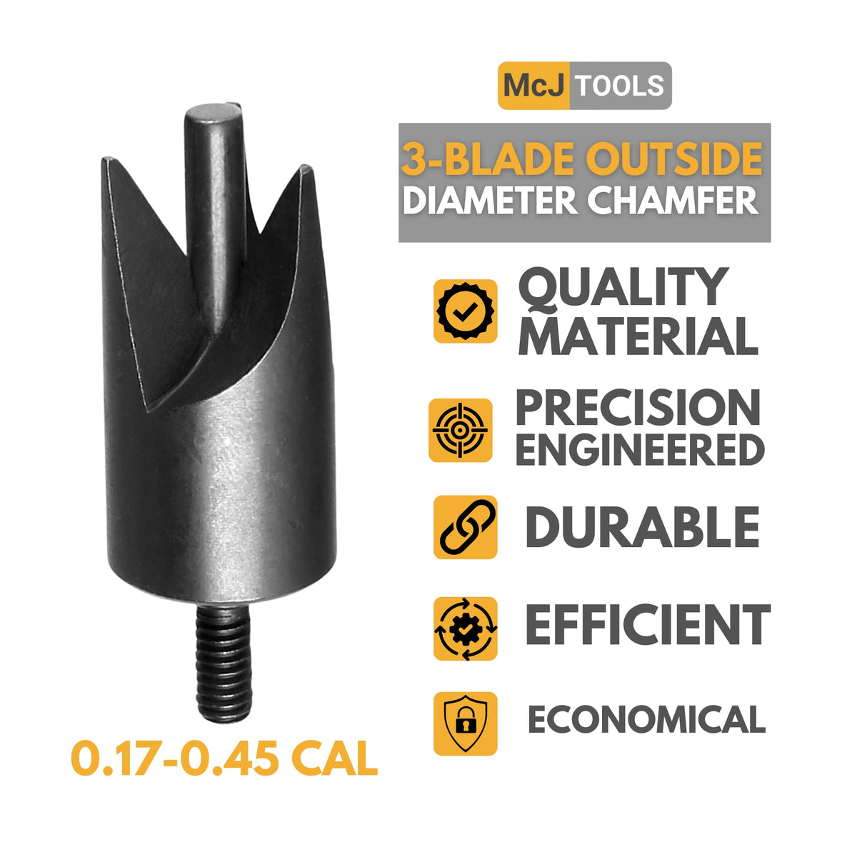 McJ Tools Reloading Deburr Outside 0.17-0.45Cal