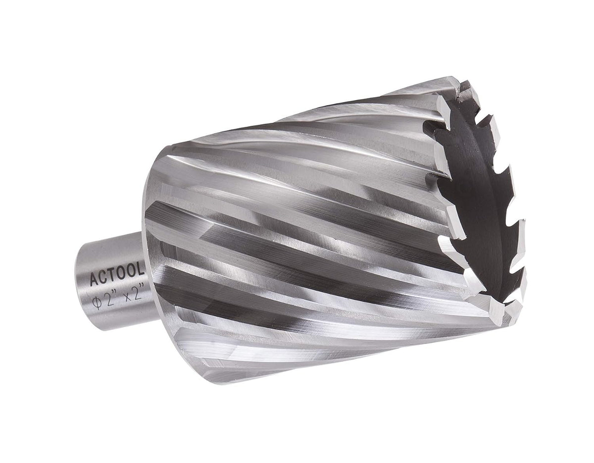2" Diameter × 2" Depth of Cut HSS ANNULAR Cutter with 3/4'' Weldon Shank