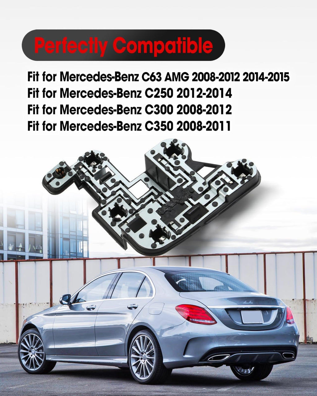 2048202277 Tail Light Bulb Socket Holder Fit for Mercedes-Benz C-Class