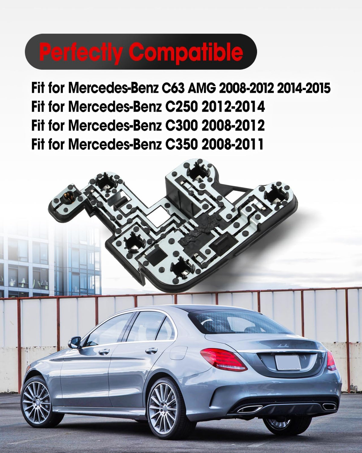 2048202277 Tail Light Bulb Socket Holder Fit for Mercedes-Benz C-Class