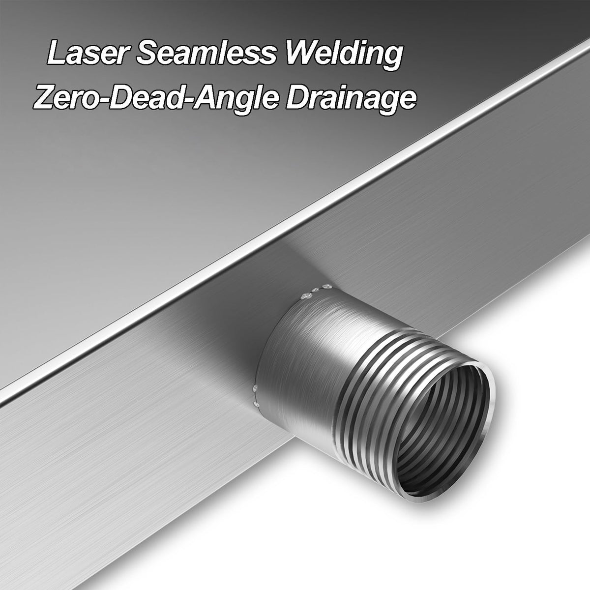AC Drain Pan, Oil Drip Pan, Metal Drip Tray, 304 Stainless Steel Plant Trays for Pots Used in Washing Machines, Refrigerators(50x120x4 cm/20x47x2 in)