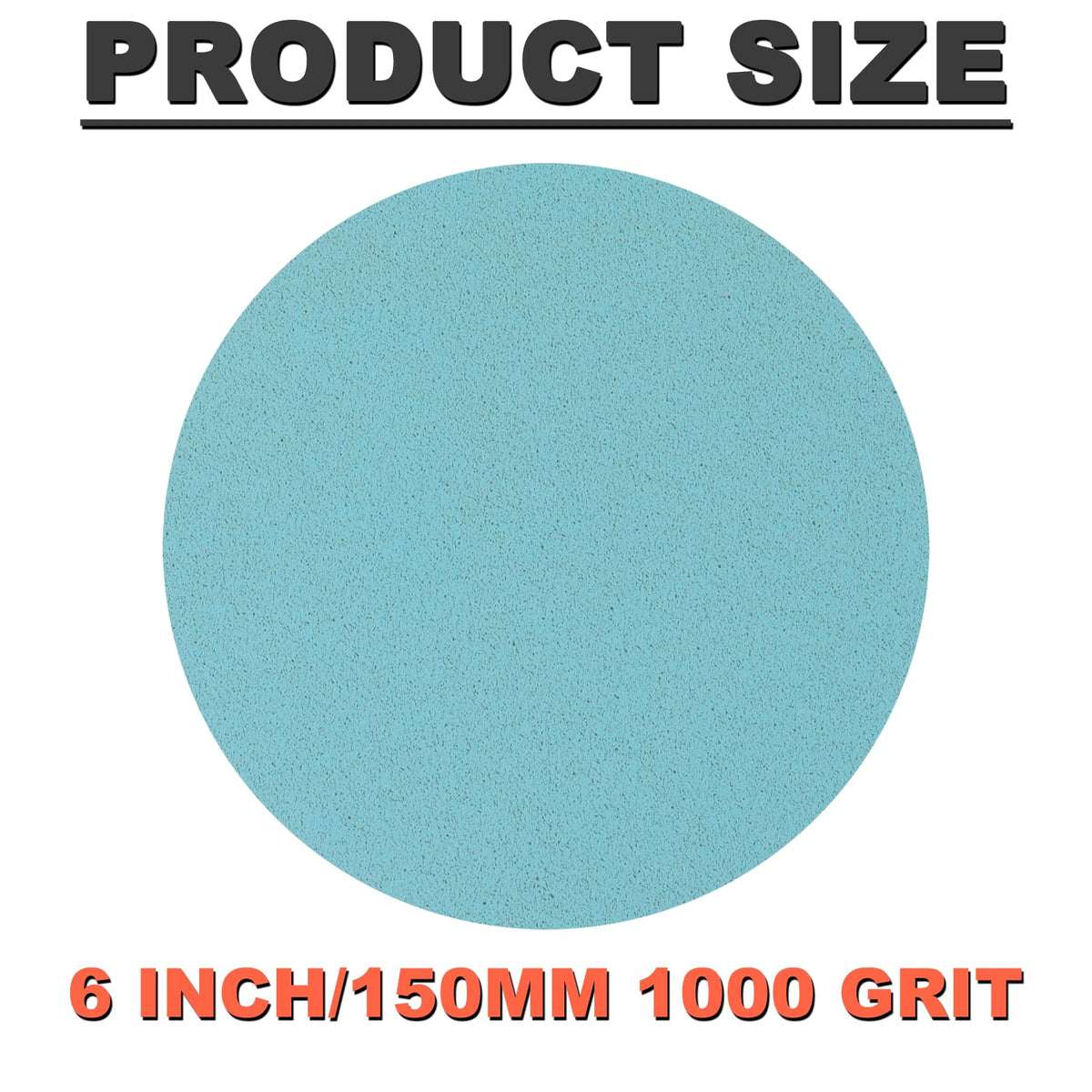 BMOTL 6 Inch Foam Hook & Loop Sanding Discs: 15Pcs 1000 Grit
