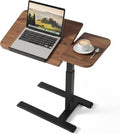 28" Overbed Table with Wheels,Dual-Tiltable Hospital Medical Over Bed Table