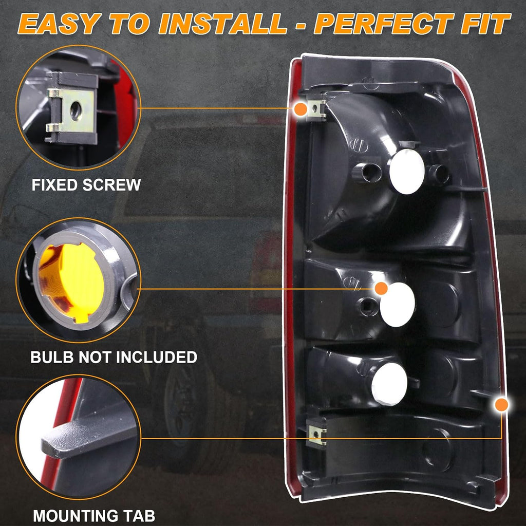 Tail Lights Compatible With 1999-2006 GMC Sierra 1500 2500 3500 HD