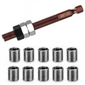Hankewudi M8x1.25 Thread Repair Tool Compatible Power Drill with 10 Inserts