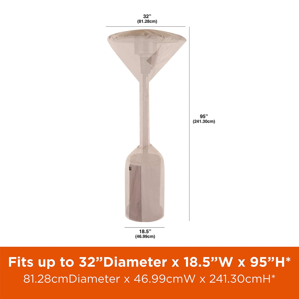 Monterey Stand-Up Patio Heater Cover - Weather-Resistant Fabric - Heavy-Duty Outdoor Furniture Protection - 32" D