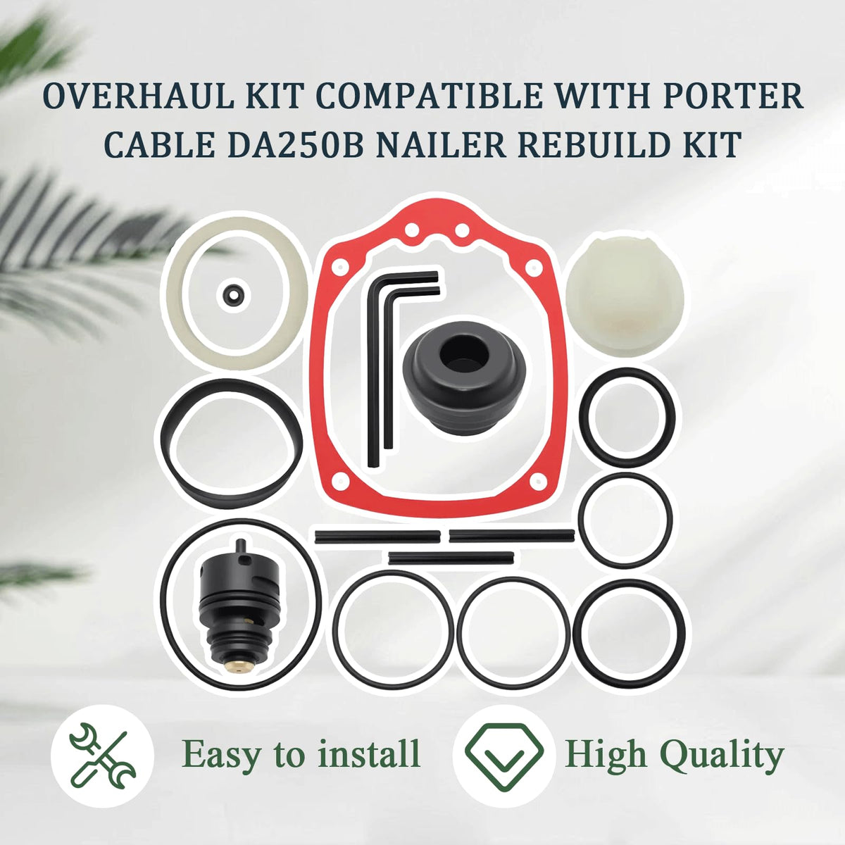 Overhaul Kit Fit Porter Cable DA250B Nailer Rebuild Kit for 905013