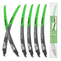 GRENPRO 6 Pack 12Inch Reciprocating Saw Blades, 6TPI Arc Edge for Pruning